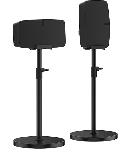 Amazon.com: Upgraded Height Adjustable Floor Speaker Stand for